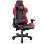 VALK Nyx - Gaming Stuhl, Gamerstuhl, Liegeposition 160º, Armlehnen 2D, Atmungsaktiv, Ergonomisch, Schreibtischstuhl, Bürostuhl (Rot)  